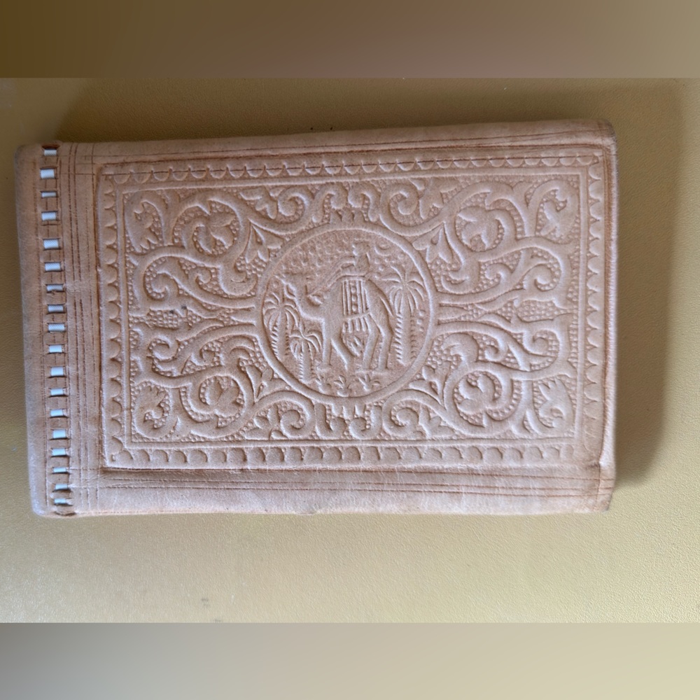 Moroccan handcrafted wallet - leather